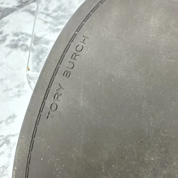 Tory Burch Mini Everly Back Strap Sandal Size 11 Antique Tan Vanchetta Leather - Picture 9 of 11